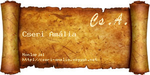 Cseri Amália névjegykártya
