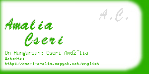 amalia cseri business card